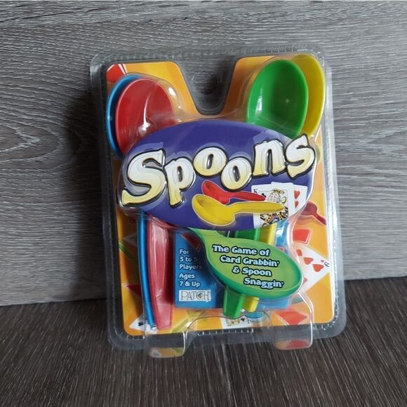 New Patch Spoons The Game Of Card Grabbin & Spoon Snaggin Family Night 3-5 plyrs - Picture 1 of 4